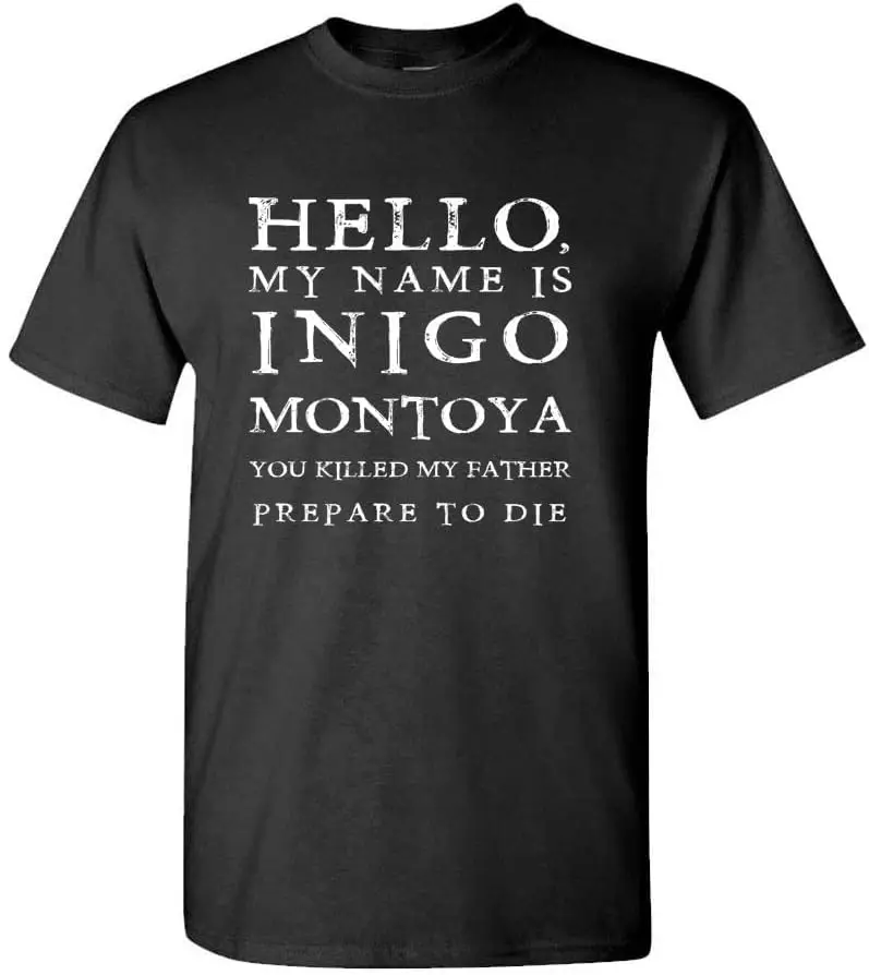 Гуцлер Hello My Name is Inigo Montoya — фильм мужская хлопковая футболка