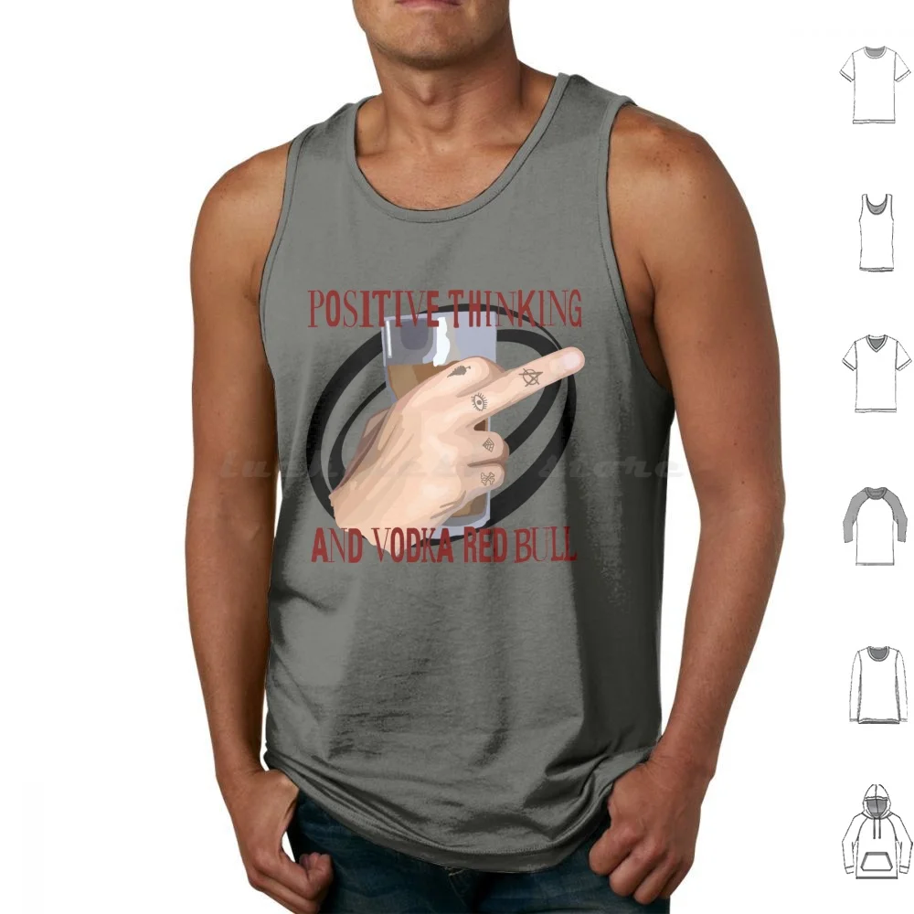 Майка с принтом позитивное мышление хлопковая майка Louis Tommo любви