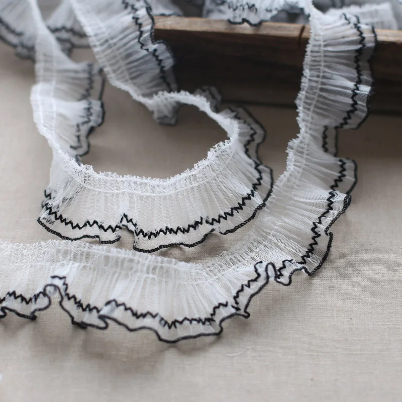 

Плиссированная фотолента белого и черного цветов, ширина 5 см, 2 м