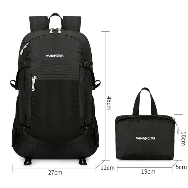 20L Men Women Foldable Packable Backpack,Lightweight Outdoor Folding Backpack Travel Daypack,Ultralight Sports Hiking Backpacks 5