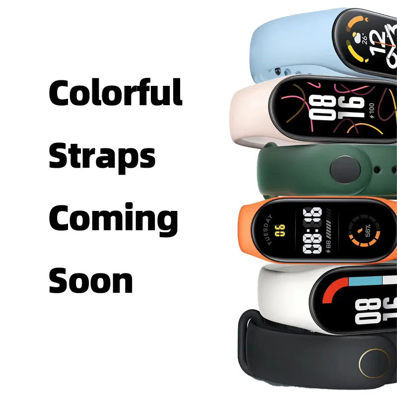 Умный Браслет Xiaomi Mi Band 7 1 62 дюйма AMOLED Bluetooth 5 2 120 режимов |