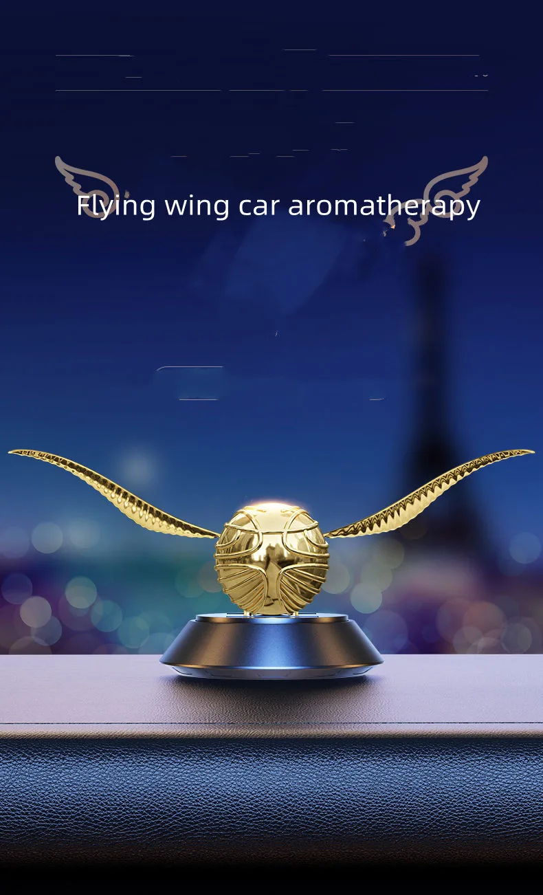 

Solar car decoration aromatherapy latest decoration car interior fragrance intelligent special high-end golden snitch