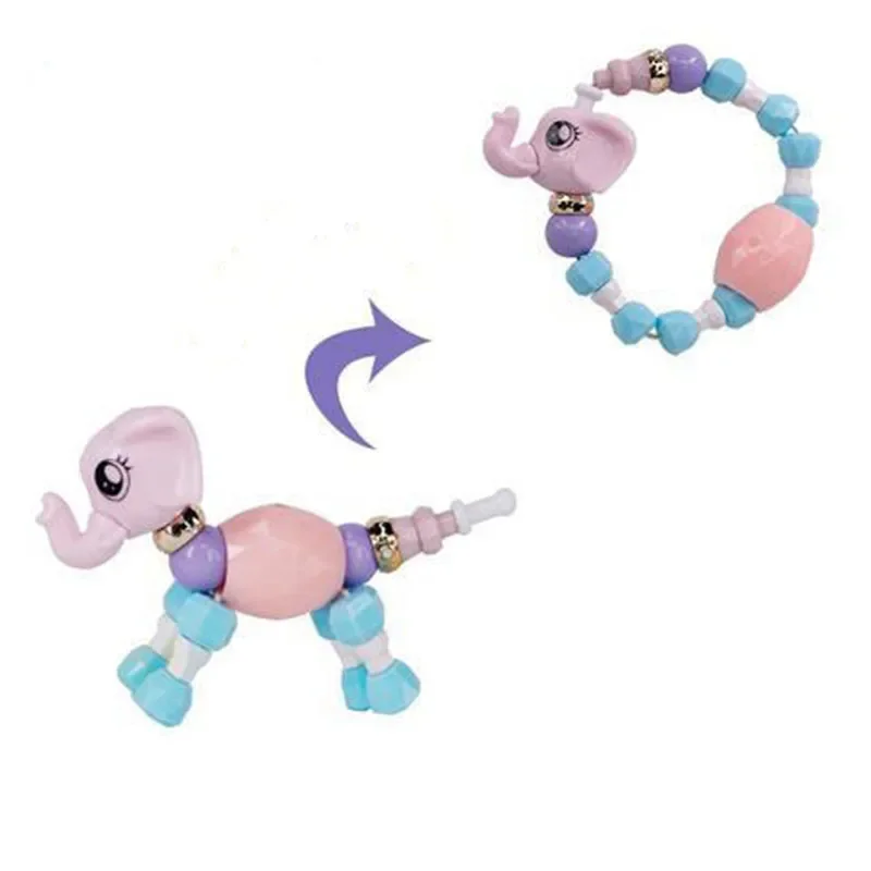 

Elf Pet Deformation DIY Children Bracelet Funny Animal Magic Bracelet Birthday Gifts Guest Kids Toys Christmas Party Favors
