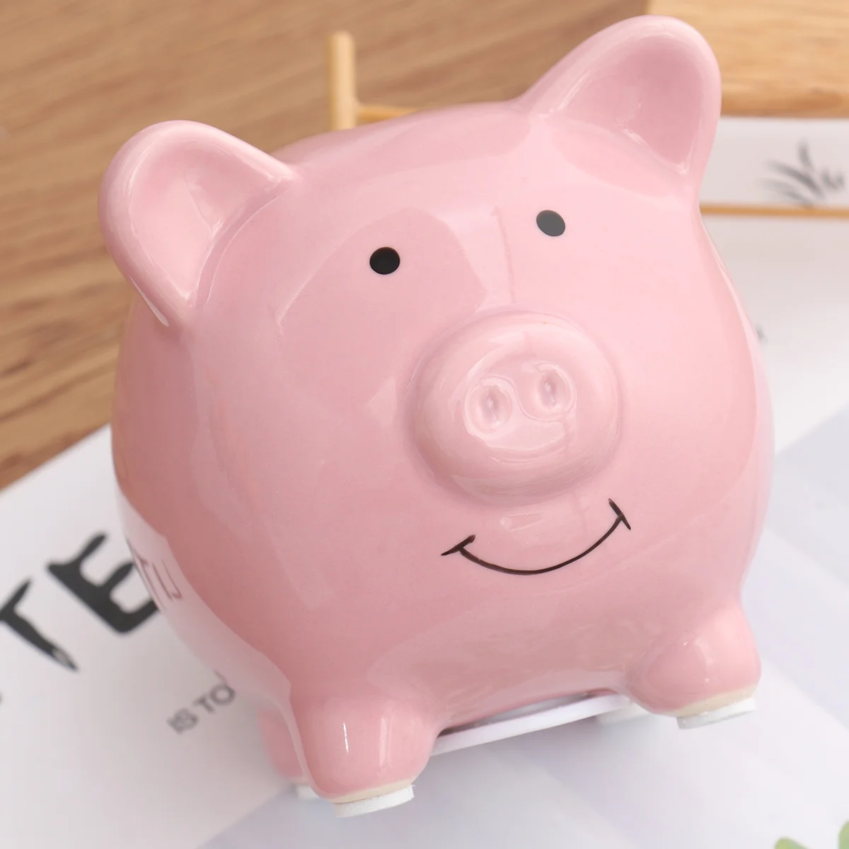 

Bankpig Money Saving Box Decorative Savings Children Animal Cute Figurine Adorable Girl Toyboypiggy Ceramic Jar