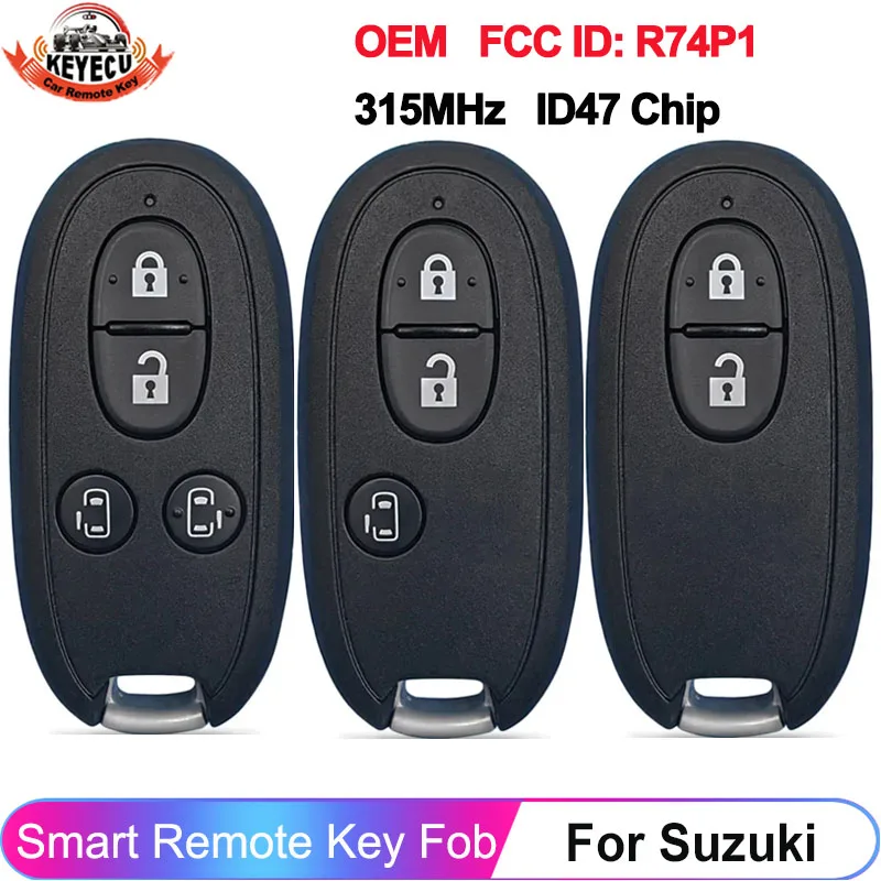 KEYECU оригинальный идентификатор FCC: R74P1 российский рынок для Suzuki Alto Wagon joinler Smart Remote