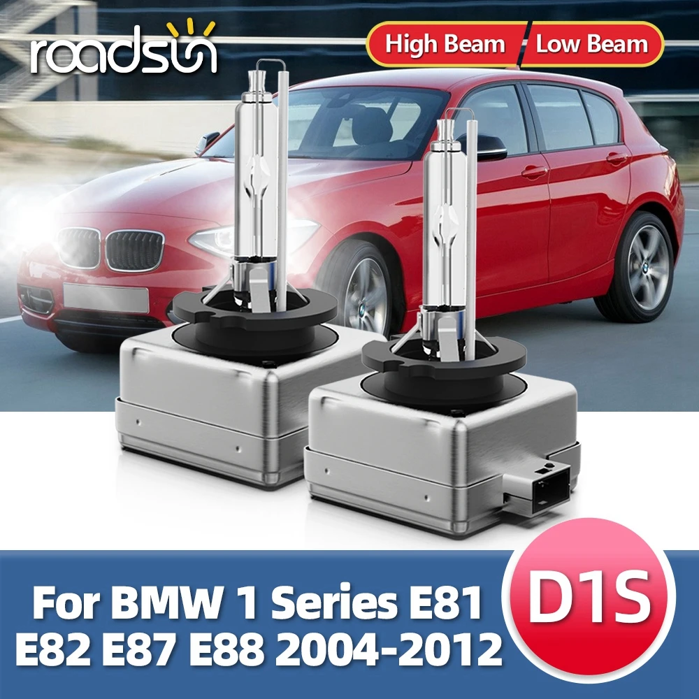 

2pcs D1S 6000K Bulbs HID Xenon Headlight Bulb Headlamp 35W DC 12V For BMW 1 Series E81 E82 E87 E88 2004-2008 2009 2010 2011 2012