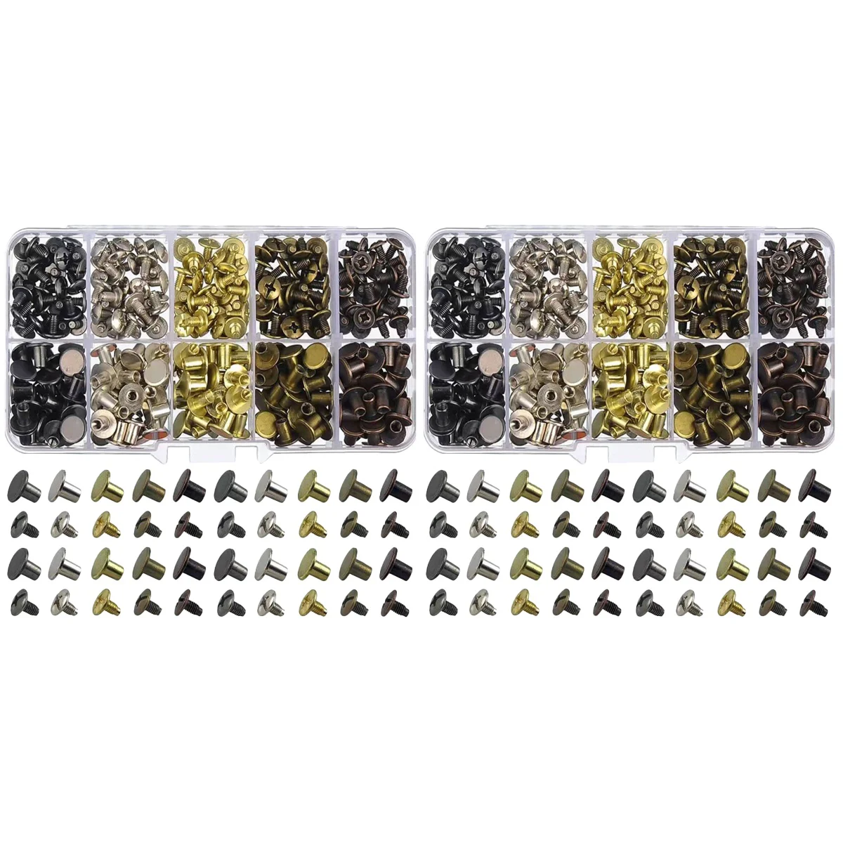 

Rivet Spiral Thread Nail Replacement Rivets Kits Belt BookLeather Repair Kits Supplies Fabric Repair Spike Studs Making