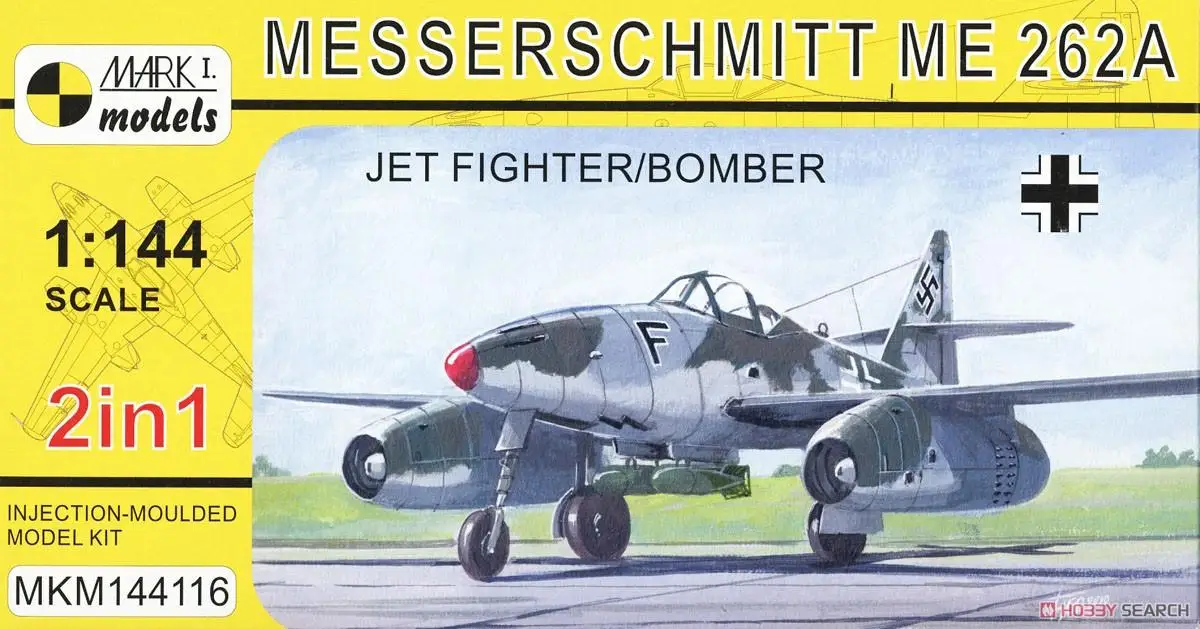 

Mark.I Models MKM144116 1/144 Me262A Fighter-Bomber 2 in 1 Model Kit