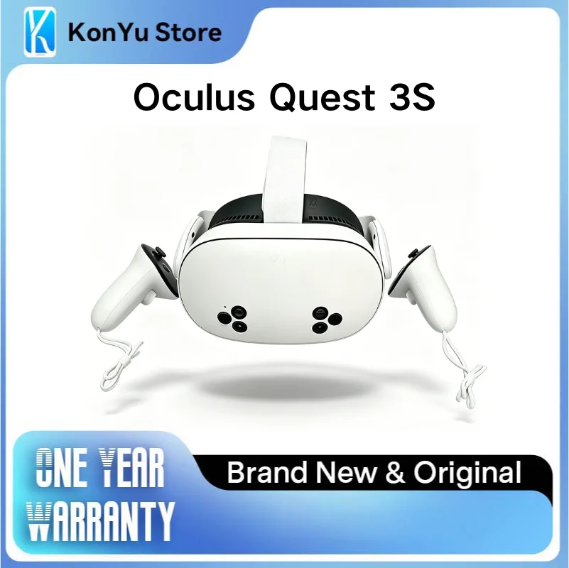 Фото Беспроводная VR-гарнитура Oculus Quest 3S 128 ГБ: на 33% больше памяти, вдвое больше графического процессора, 3-месячный срок действия гарантии №1