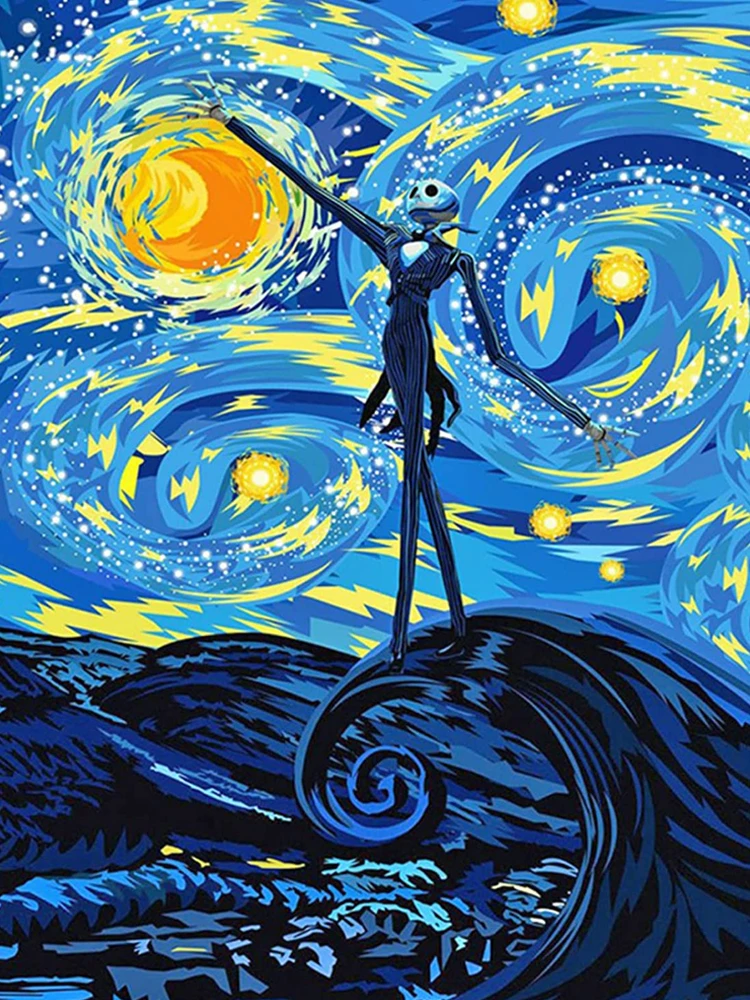 

5D Diamond Drawing Cartoon Jack DIY Diamond Mosaic Craft Rhinestone Embroidery Cross Stitch Kit Home Decor