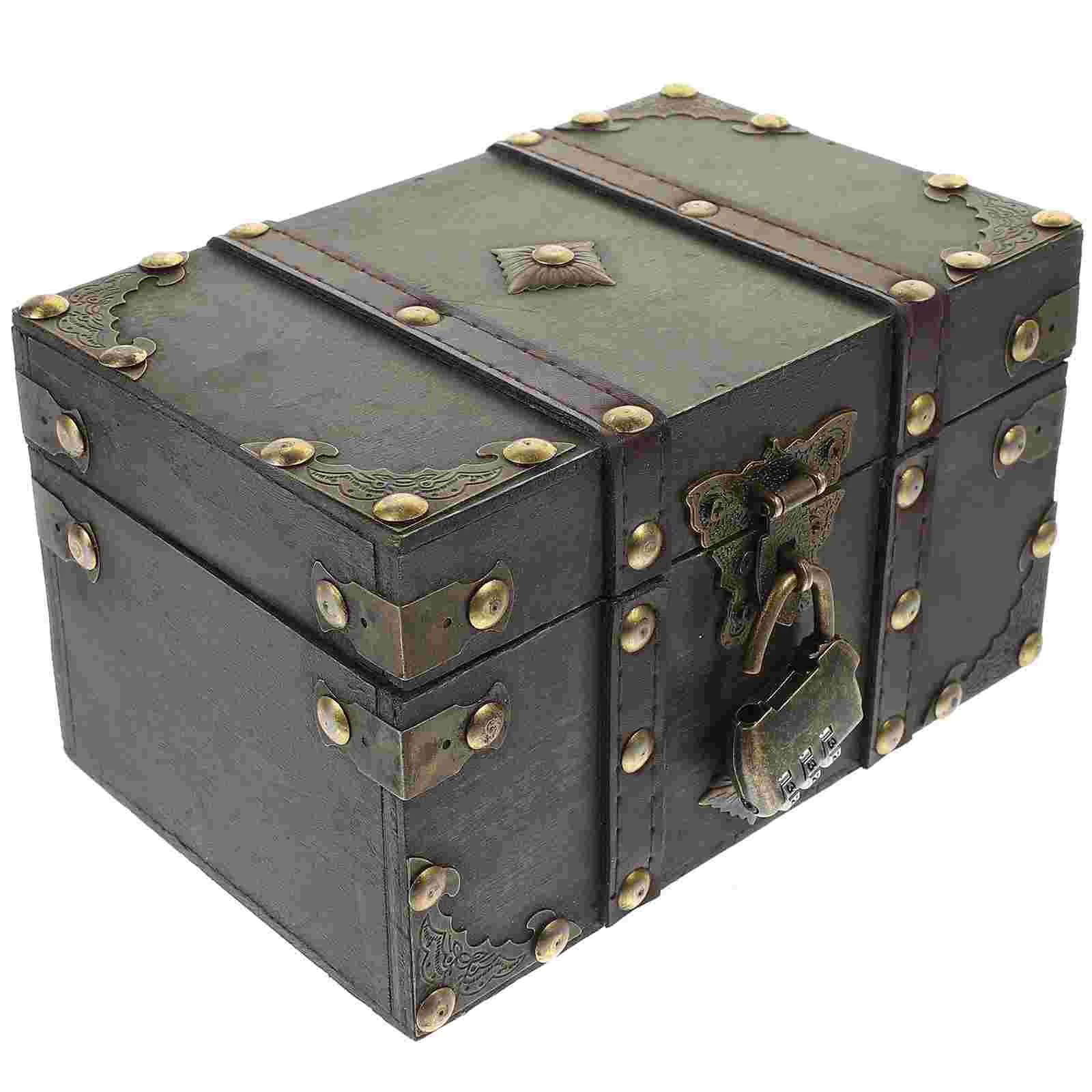

With Lid With Lock Wooden Box With Lock And Key Wooden Treasure Box