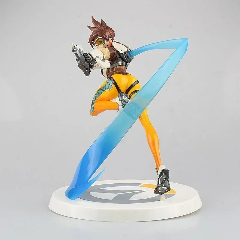28 см горячая игра OW Over watch фигурка Tracer с подсветкой обновленная версия настольная