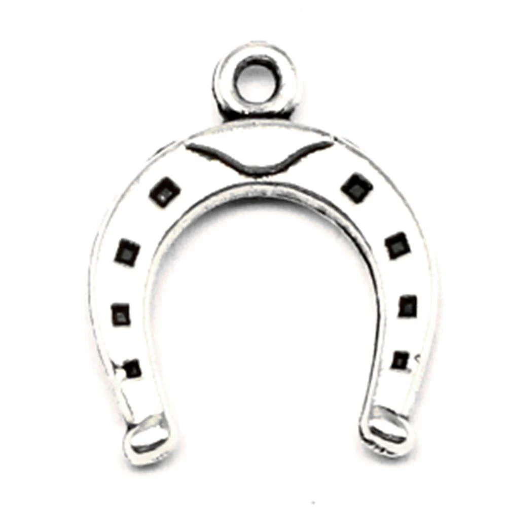 

20 pieces 13x17mm Horseshoe charms Jewelry making best gift