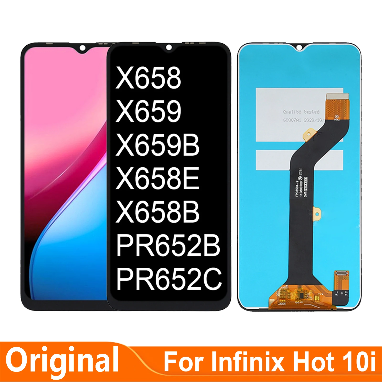 

6,52 ''для Infinix Hot 10i X658 X659 X659B PR652B X658E PR652C X658B, детали ЖК-дисплея
