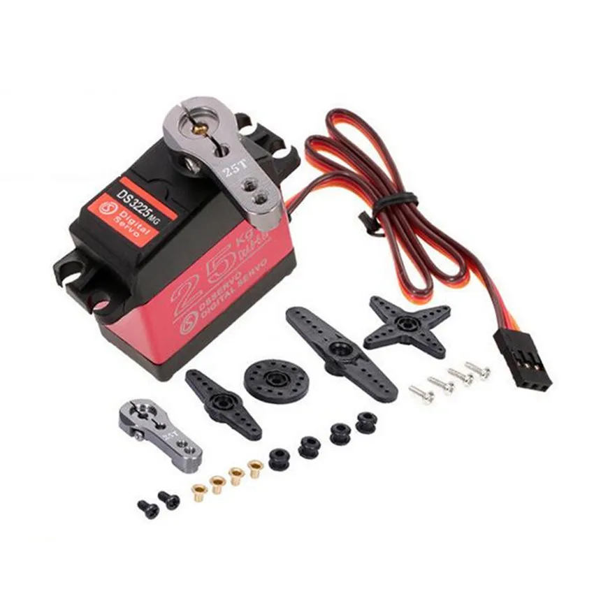 

DS3225MG Waterproof Digital Servo 25kg Metal Gear High Torque Climbing Vehicle