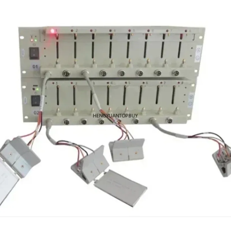 Фото Компьютерный 8-канальный тестер емкости литиевых аккумуляторов 5V6A для тестирования цилиндрических и пакетированных элементов типа «монета» №1