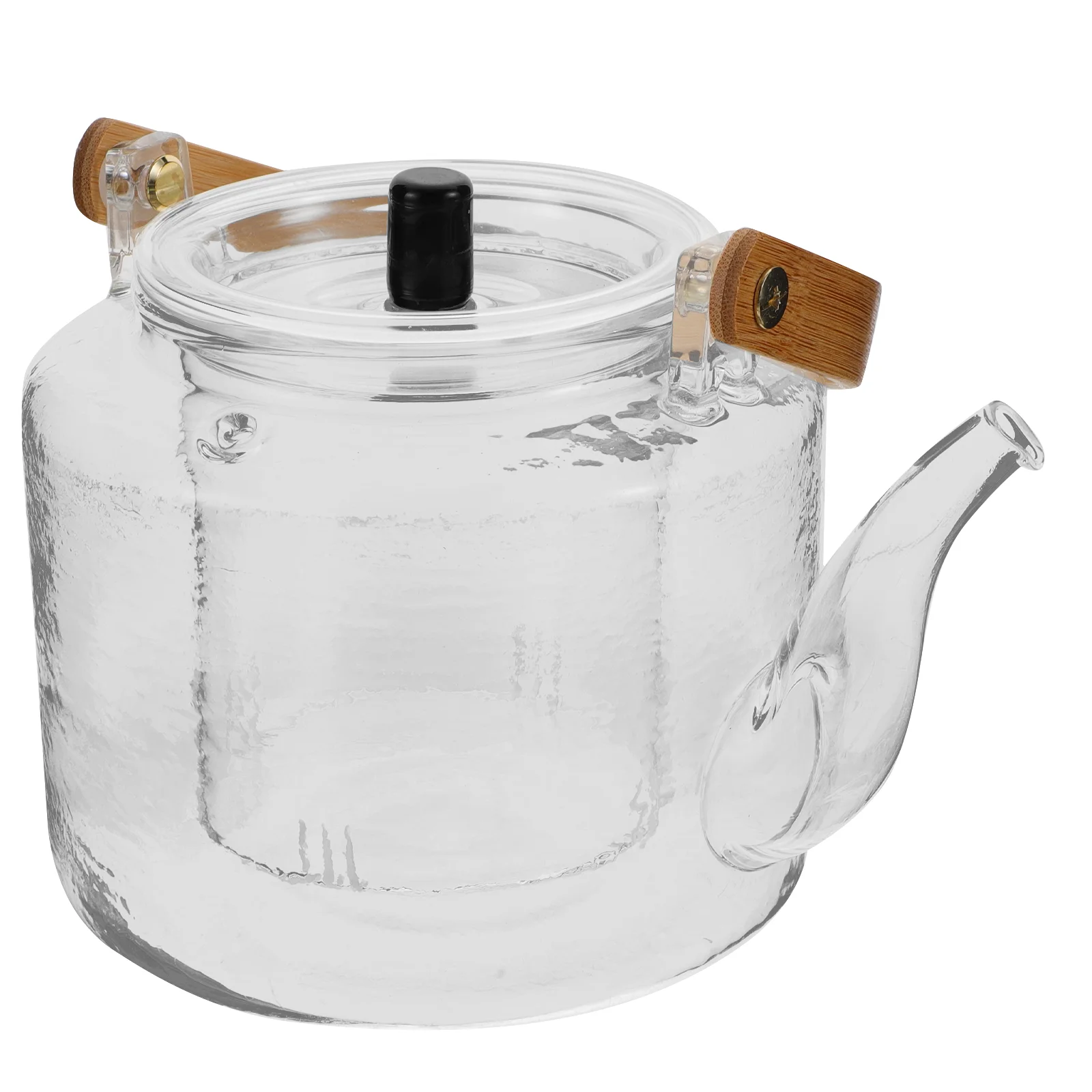 

Glass Handle Teapot Loose Leaf Boil Ware Miniature Portable Kettle Coffee Clear Steeper Flower Milk Jug Household