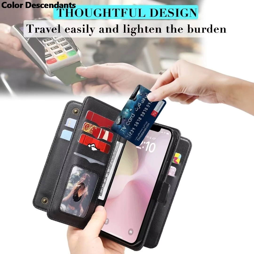 Кожаный чехол-кошелек с откидной крышкой для телефона Sony Xperia 1 ii 5 10 iv