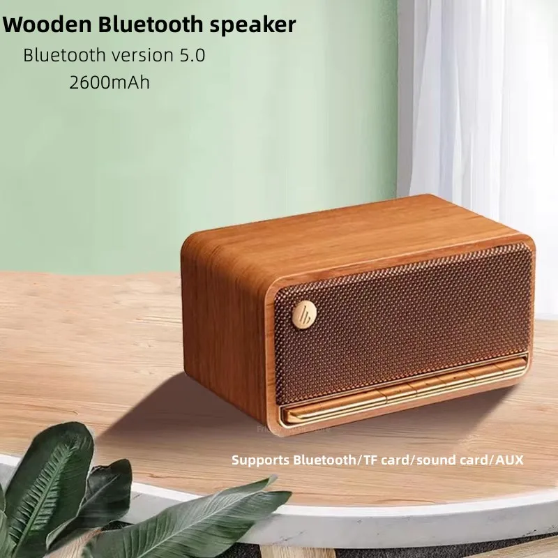 

Bluetooth-Колонка Parlantes деревянная портативная с поддержкой TF/AUX