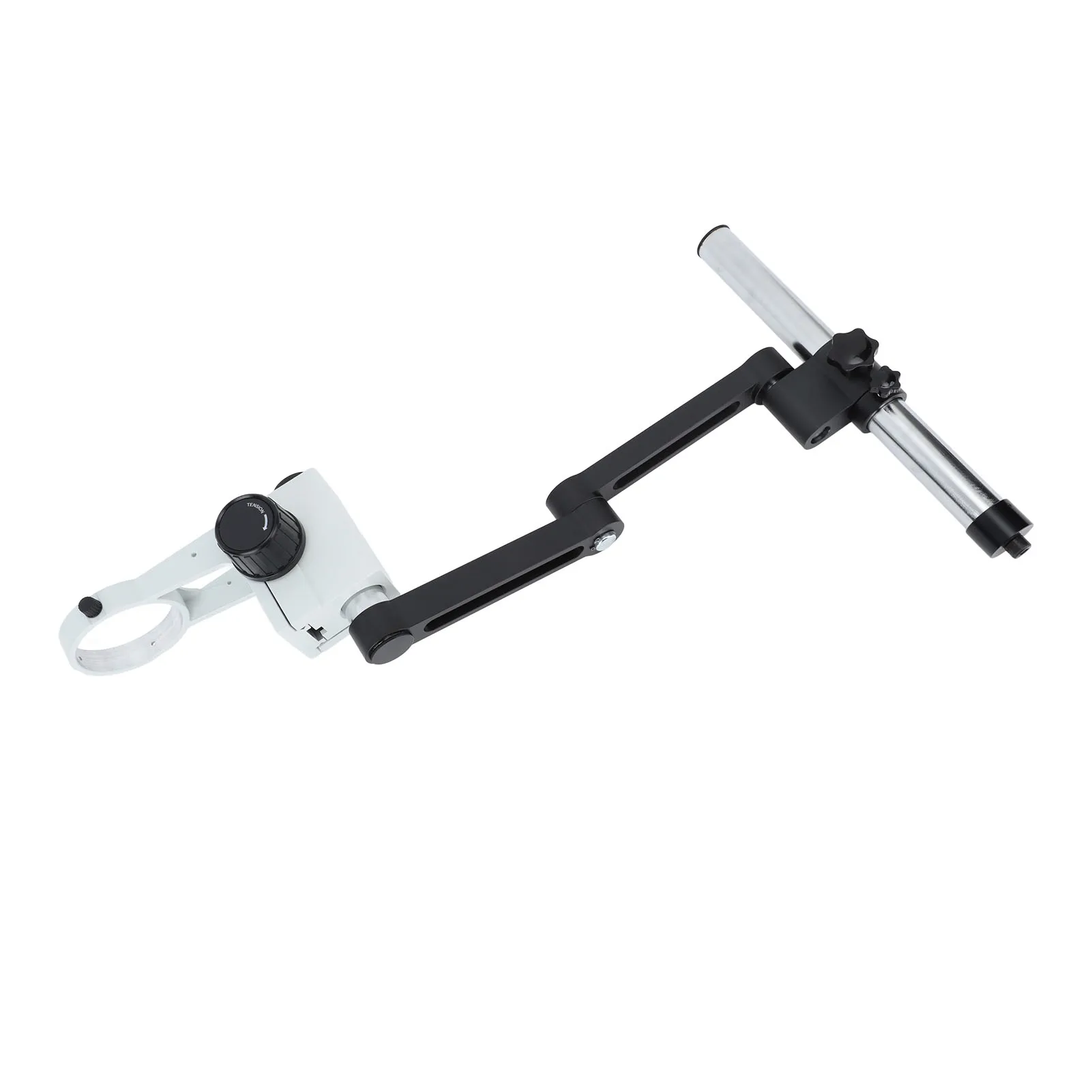 Микроскоп Шарнирный зажим 76 мм Алюминиевый сплав Двойная осевая подставка для