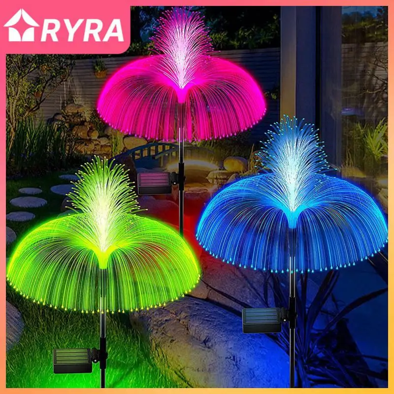 

Креативные солнечные светодиодные фонари для медузы, фонари для медузы, фонари для украшения дорожек Ip65 из оптического волокна