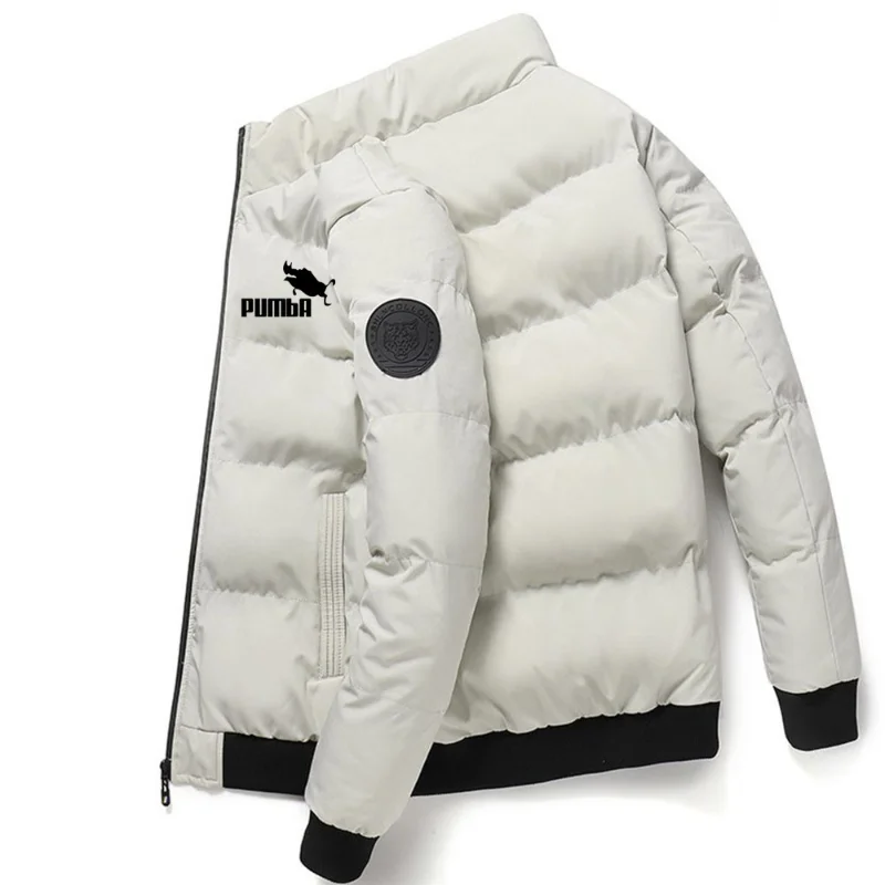 Men's winter warm men's coat casual autumn clothes stand collar down jacket thick cap white duck fur coat menmoncler jacket