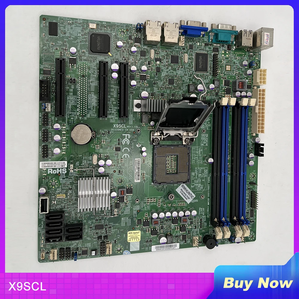 Материнская плата X9SCL для супермикро сервера LGA1155 E3-1200 V1 V2 серии 2-го и 3-го поколения Core i3 DDR3 SATA 2,0 PCI-E 3,0 USB 2,0