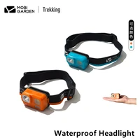 mobi garden outdoor hiking camping waterproof ultra bright long range led headlight head mounted glare night fishing lighting