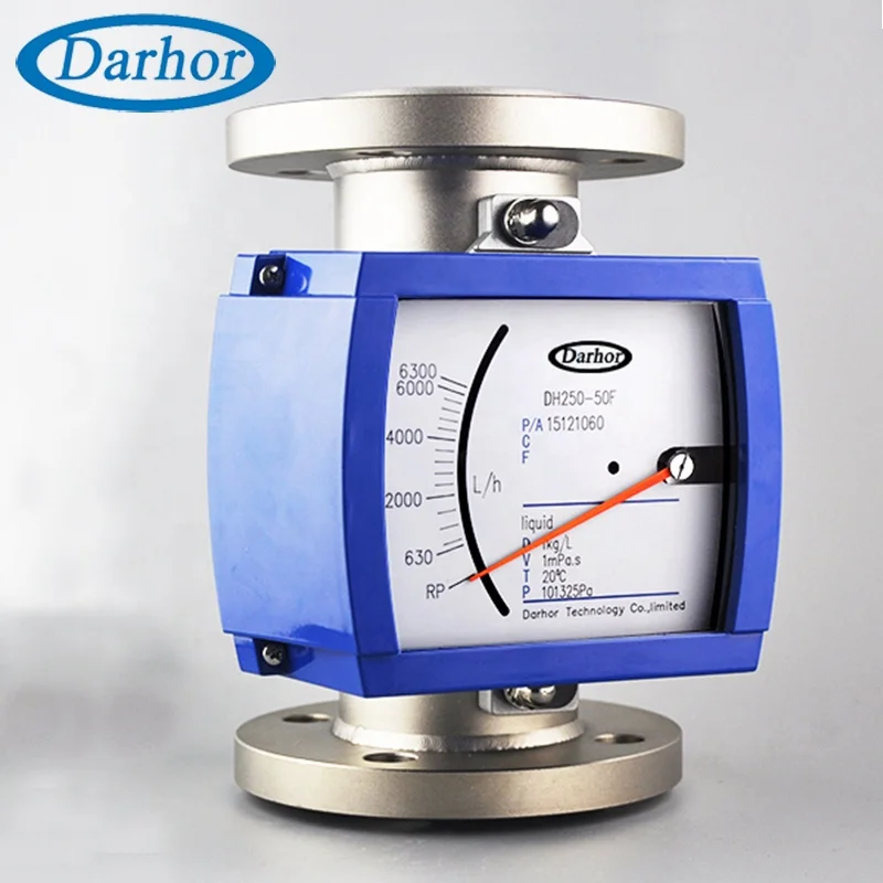

DH250 Germany quality cost-effective variable area flow meter metal tube rotameter 4-20mA/pulse with switch