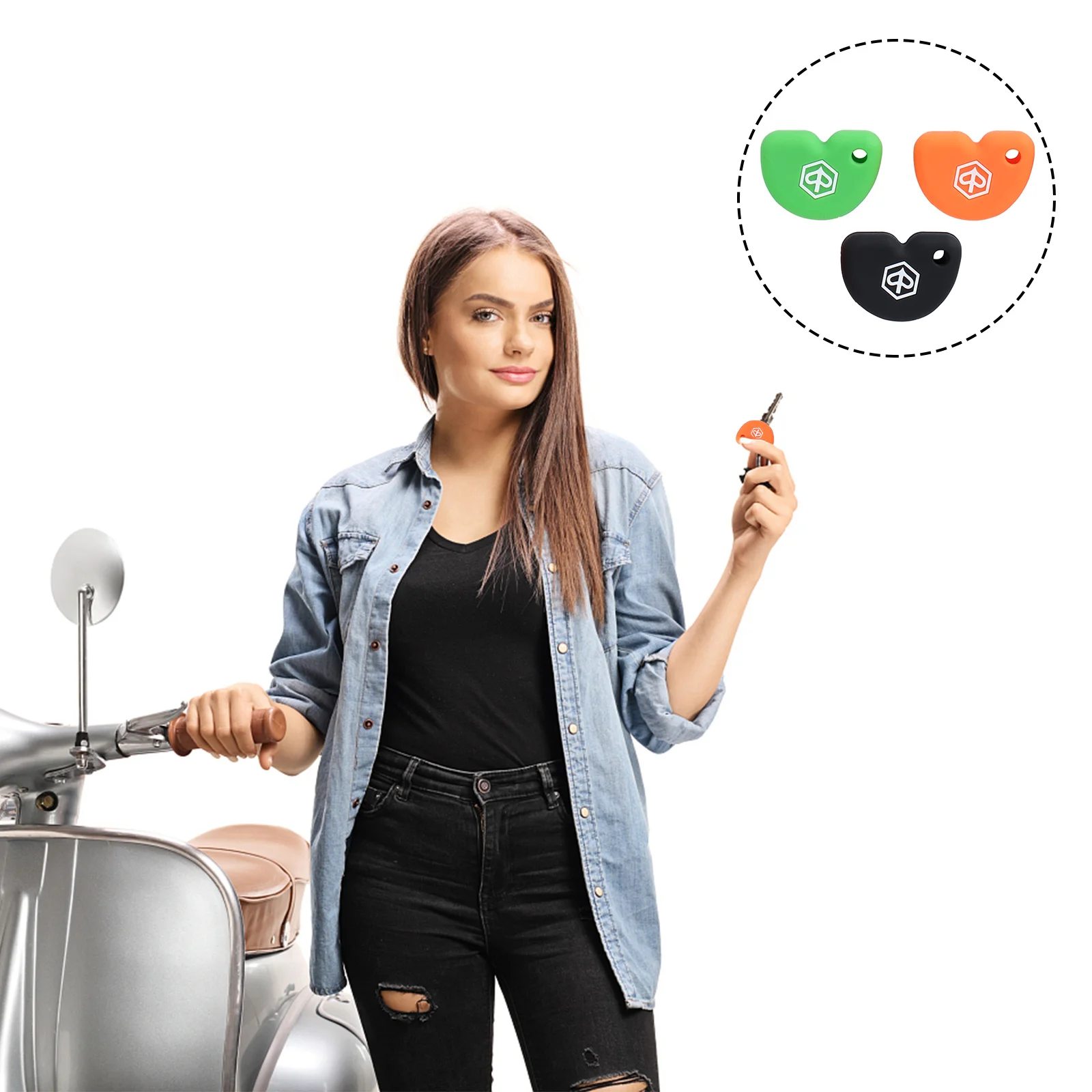 3 шт., Защитные чехлы для ключей, мотоциклов