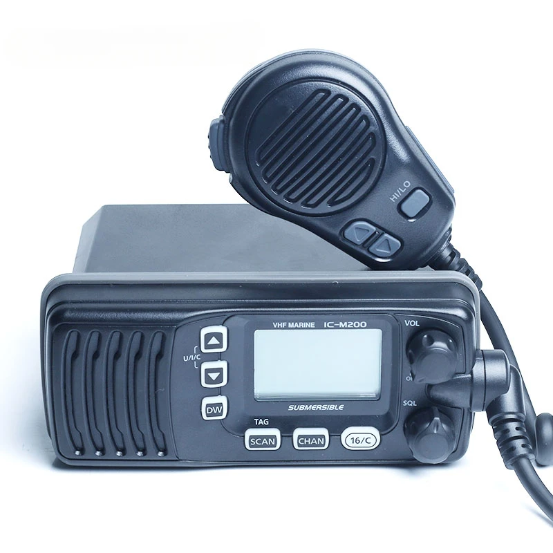 

ICOM-IC-M200 Icm200 Waterproof Very High Frequency Marine Submersible, 25W Interphone, Two-Way Ship Scanner, Vehicular