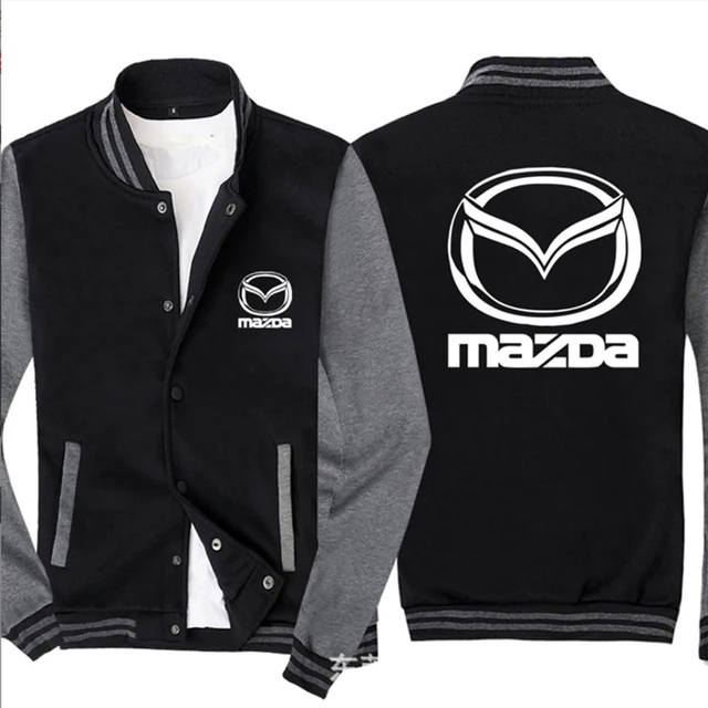 

2022 NEW Baseball Jacket Spring Autumn Fleece Cotton Slim Fit Jacket Ford MAZDA Car Logo Sweatshirt Fashion Hip Hop