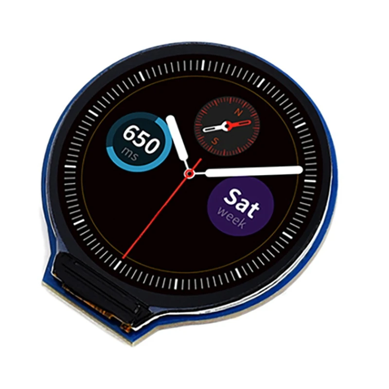 

1.28Inch Round LCD Display Module 65K RGB Colors 240X240 Resolution With SPI Interface Embedded GC9A01 Driver