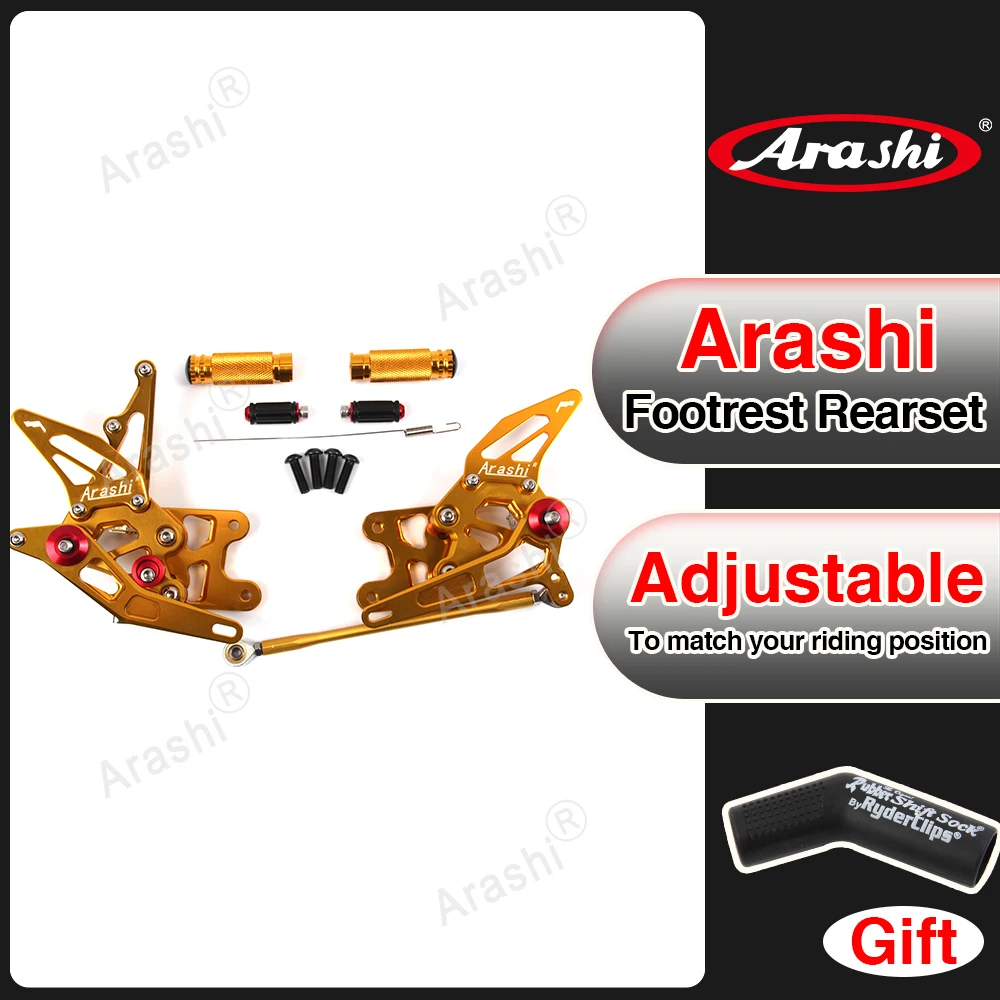 

Для SUZUKI GSXR1000 2007 2008 Arashi мотоциклетные с ЧПУ Регулируемые задние наборы подножка задний комплект подножки GSXR1000 Φ GSXR 1000