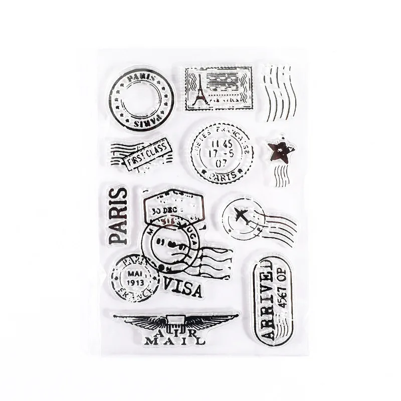

Vintage Stamp Personalized Clear Stamps DIY Paper Craft Scrapbooking Silicone Seals Photo Album Decor Card Making Handmade Gifts