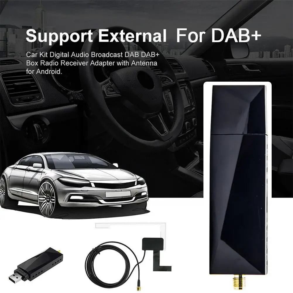 

Автомобильный радиоприемник-тюнер, Usb-флешка, коробка Dab для Android, включает антенну, Usb-ключ, цифровое аудио-вещание, сеть радио D1i4