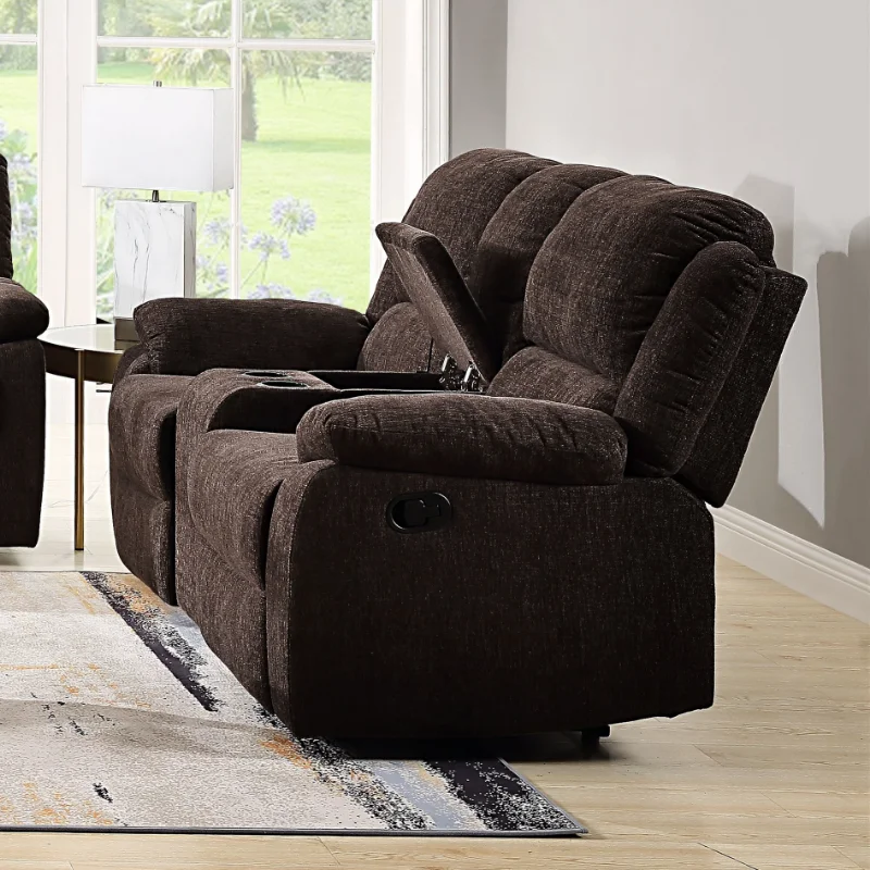 

ACME Madden Loveseat с консолью (движение) коричневая синель 55446 коричневая синель [в наличии в США]