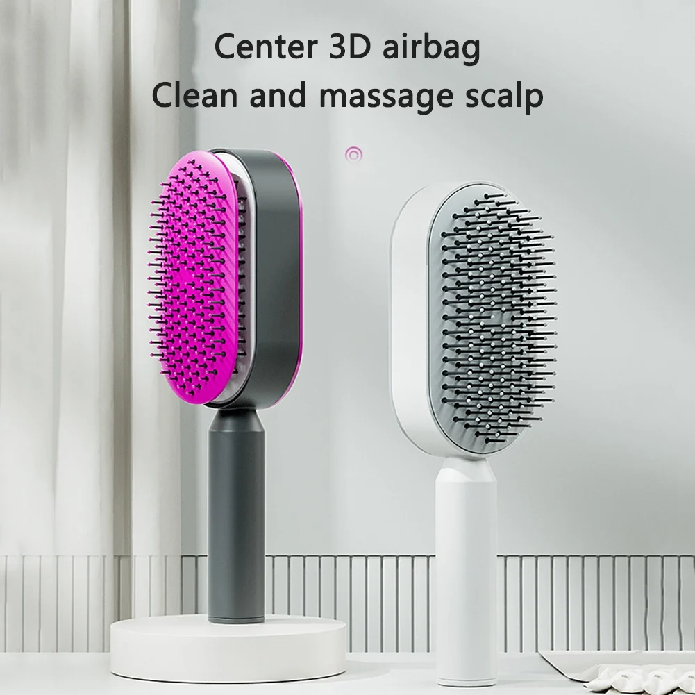 

Airbag Comb Hair Brush for Women One-Key Cleaning Hair Loss Airbag Massage Scalp Comb Anti-Static Hair Styling Tools A