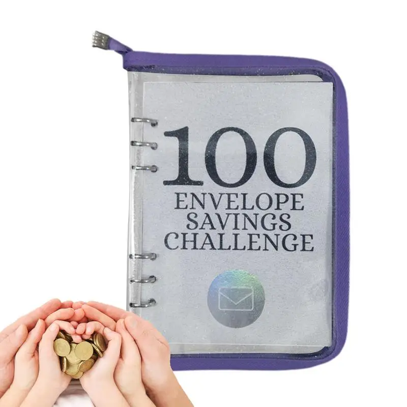 

100 Envelopes Money Saving Challenge Budget Binder With Cash Envelopes Saving Money Organizer For Budgeting Planner & Saving