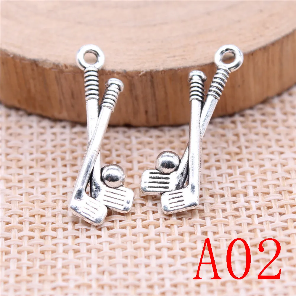 New Arrival Ice Hockey Golf Charms For Jewelry Making Gifts Women |