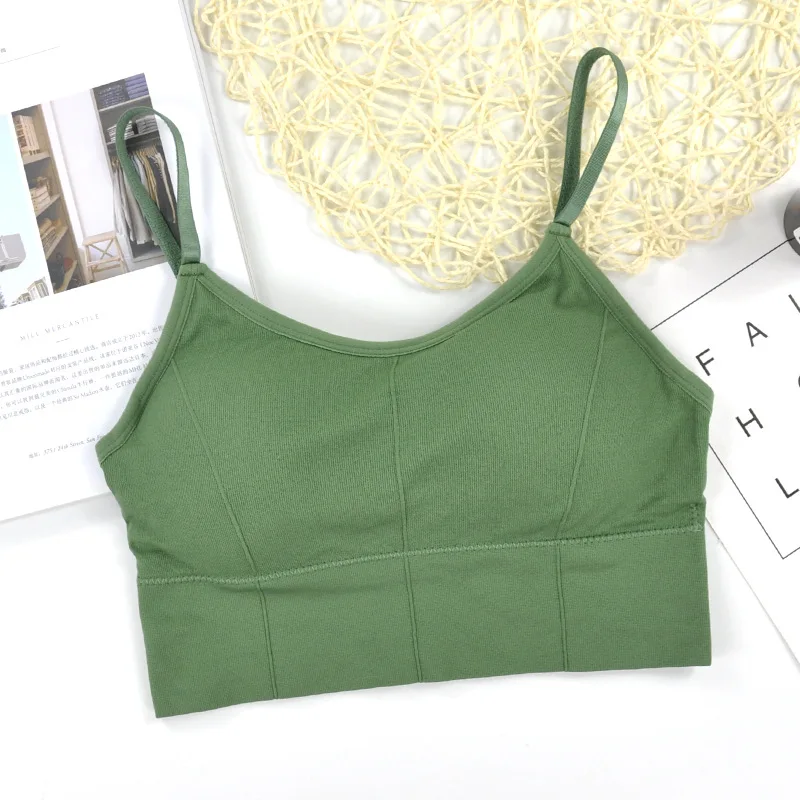 

Girls Seamless Tube Top Strappy Bra Sexy Underwear Summer Women Intimates Ladies Cute Lingerie Top Backless Green Tube Top Hot