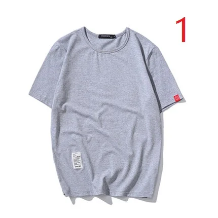 

Summer thin men's short-sleeved t-shirt round neck trend Slim solid color clothes male handsome tide T-shirt