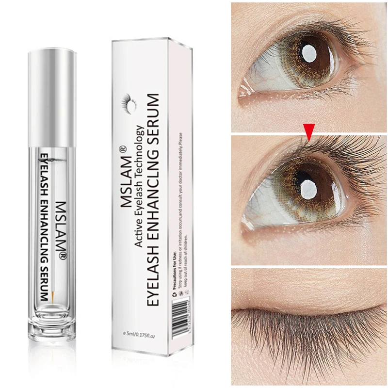 Fast Eyelashes Growth Serum Fuller Thicker Natural Medicine Eye Lashes Liquid Essential Oil Makeup Eyelash Enhancement Essence