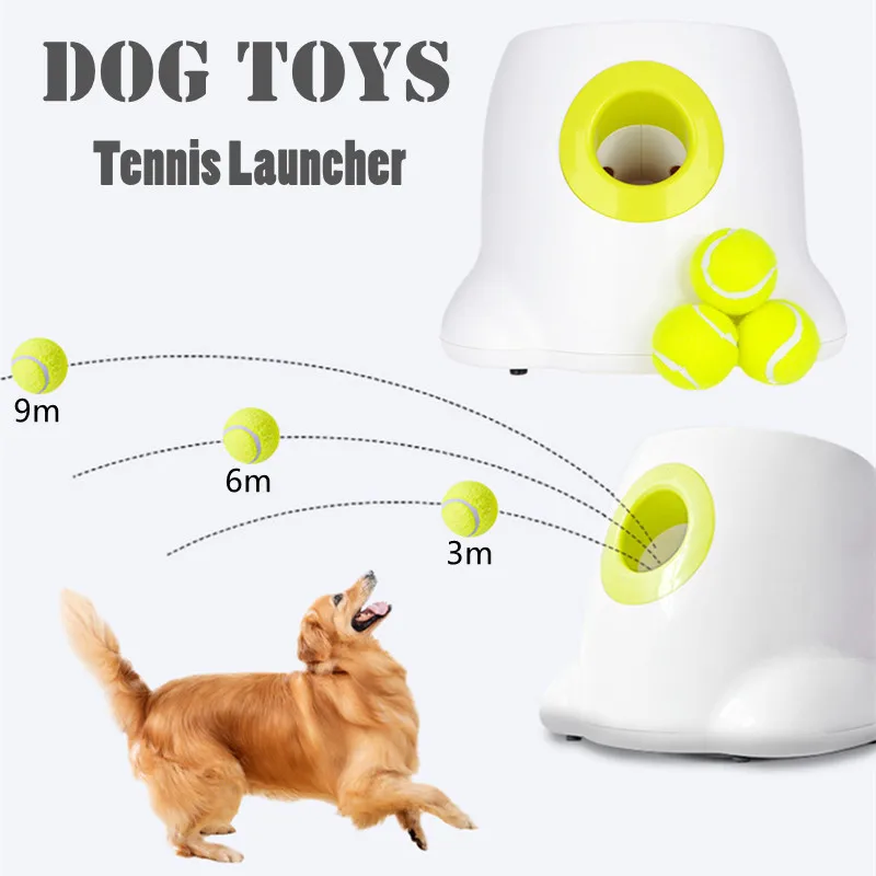 

3 Emission Toys Dog Balls Throwing Launcher 3/6/9m Machine Ball Automatic Pet Throw Section With Tennis Dog Device Pet Training