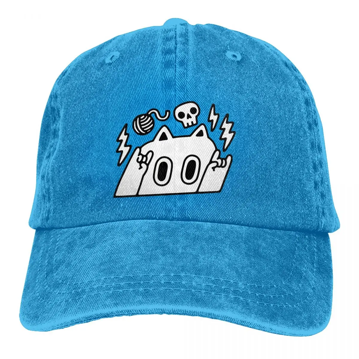 

Summer Cap Sun Visor ROCK ON CAT Hip Hop Caps Cowboy Hat Peaked Hats