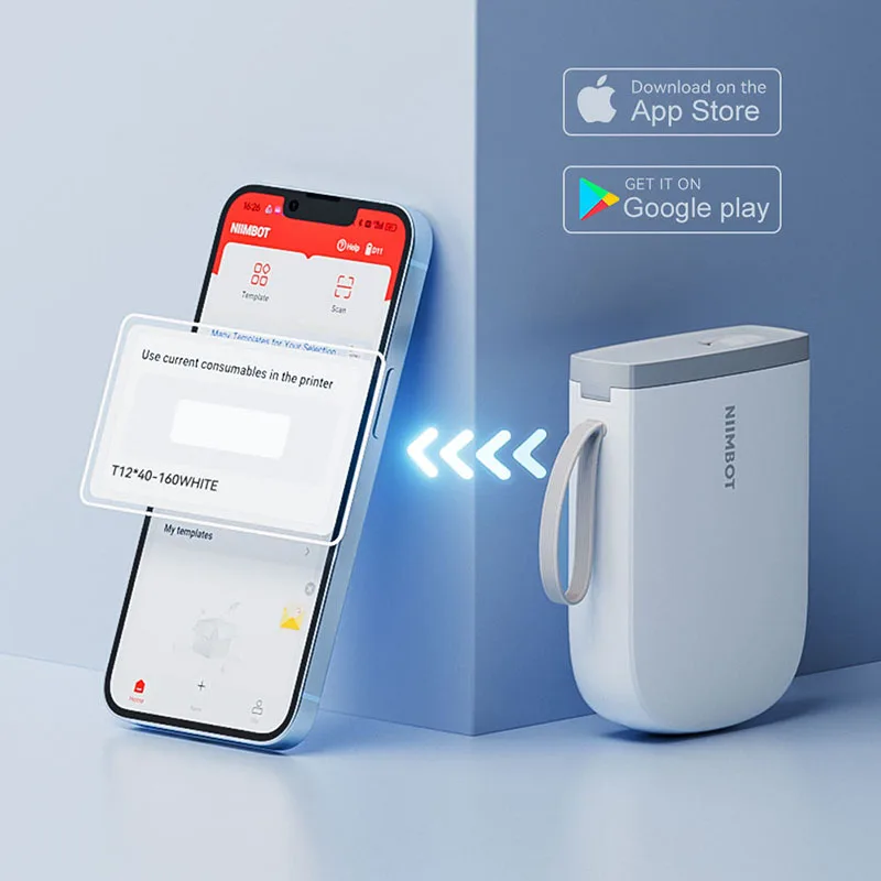 Принтер для этикеток NIIMBOT D11 портативная мини-печать 300DPI Bluetooth