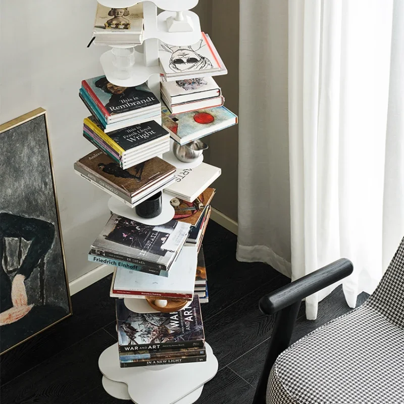 Книжный шкаф/итальянская Минималистичная спиральная книжная полка высокой