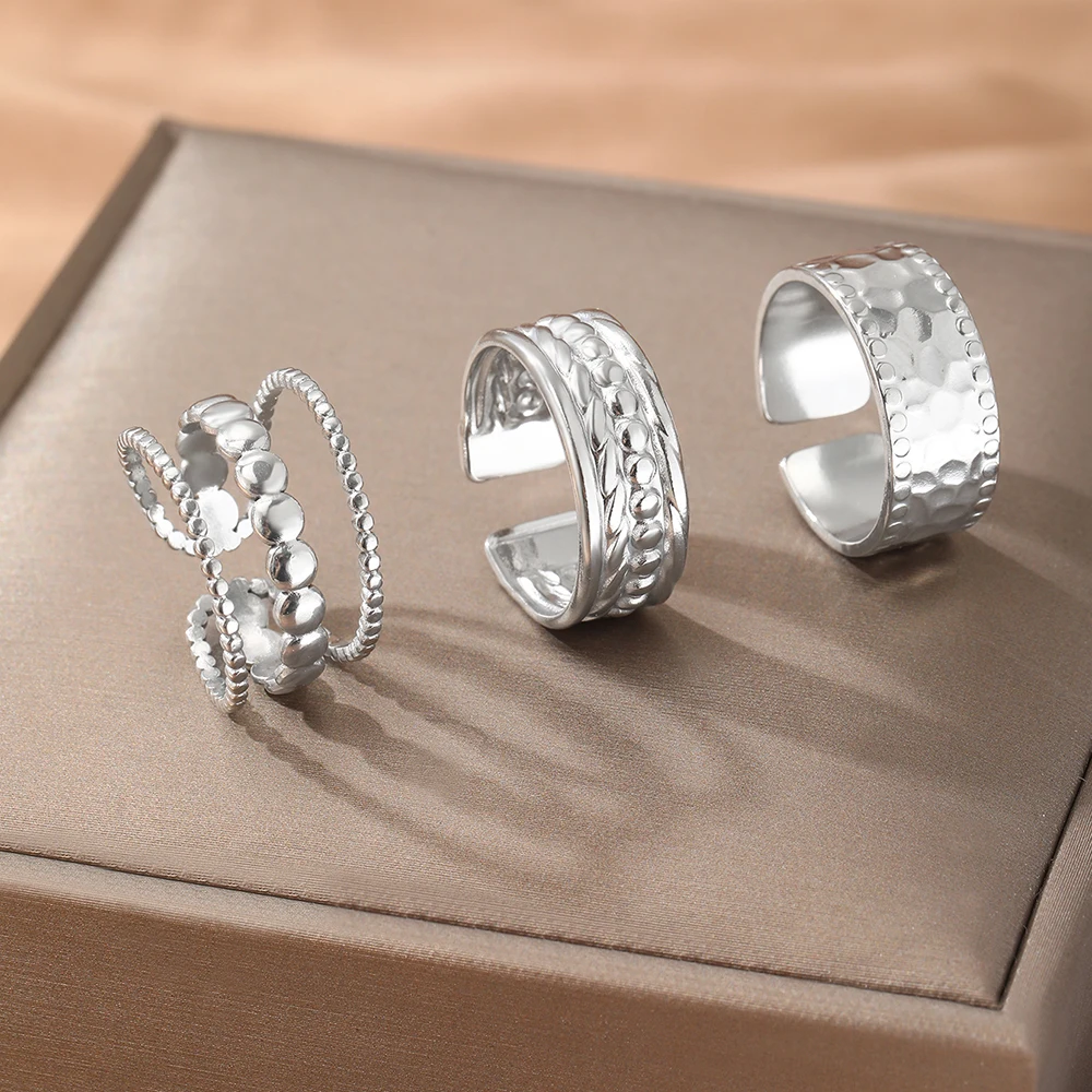 Кольцо из нержавеющей стали не выцветающее высококачественное модное в стиле