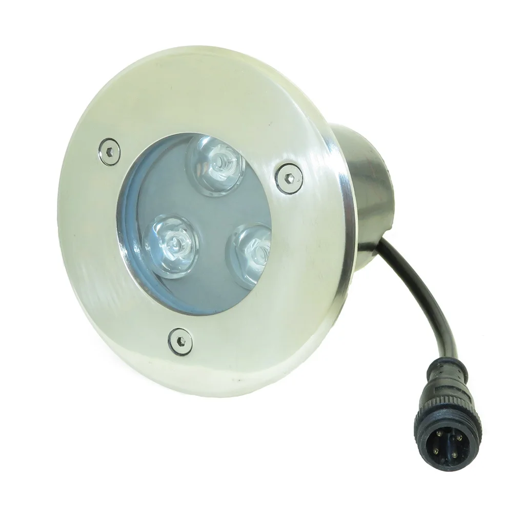 

3W 9W LED Swimming pool lights IP68 Underwater buried lights DMX512 RGB Colorful Single Color Landscape Lighting Pond Fountain