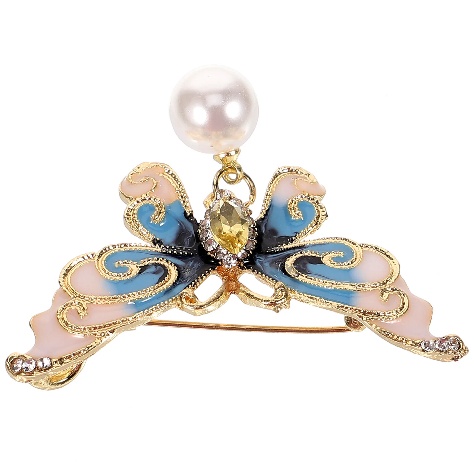 Ladies Hats Clothing Clothes Lapel Pin Brooch Backpacks Badge Alloy Rhinestone Women Miss